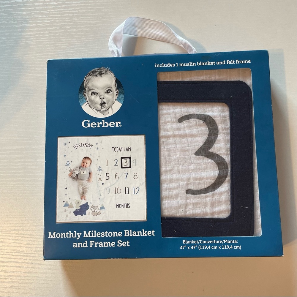 Baby Monthly Milestone Blanket Set
